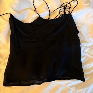 Reformation Black Camisole Top